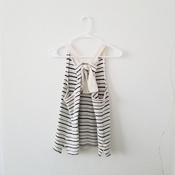 [SOLD] Madewell Striped Bow Back Tank Top - Picture 2 of 4